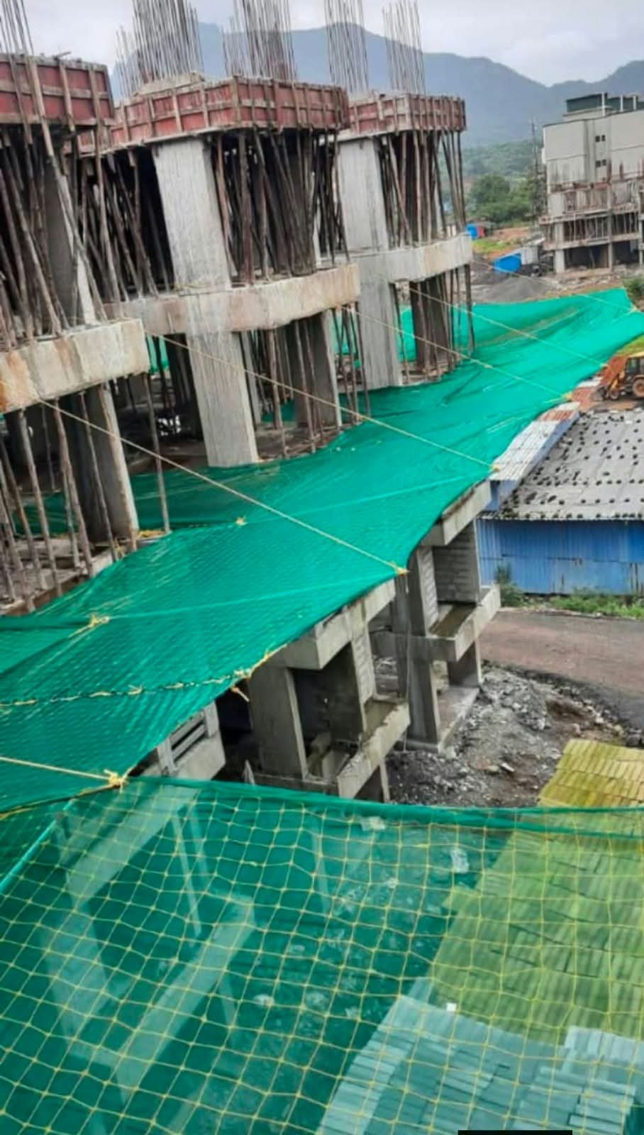Bird net installation work
